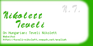 nikolett teveli business card